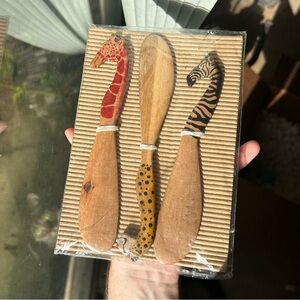 Carved Animal Butter Knifes from Kenya NWT